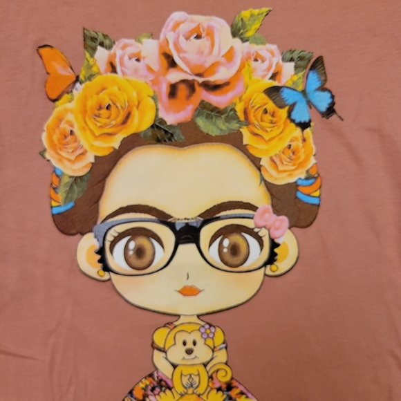 Baby Frida Kahlo Glasses Tee Size S - Picture 5 of 9